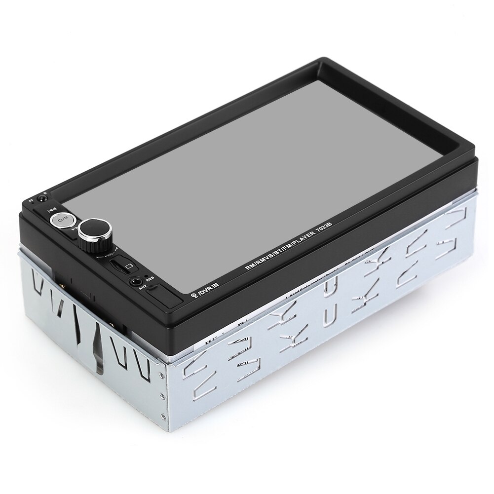 Double DIN Car Stereo FM Radio Receiver with Mounting Bluetooth USB 7023B Kit for Elements Personal Car Part Ornaments