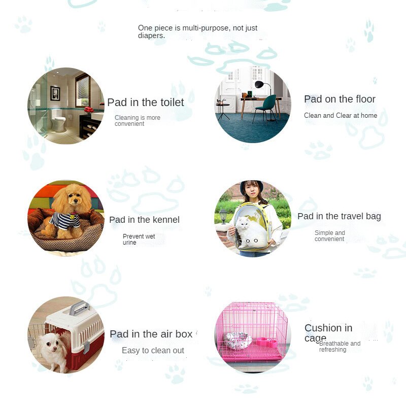 Disposable Diapers Pet Diapers Deodorizing Thickening Absorbent Training Catheterization Pads Dog Cat Diapers