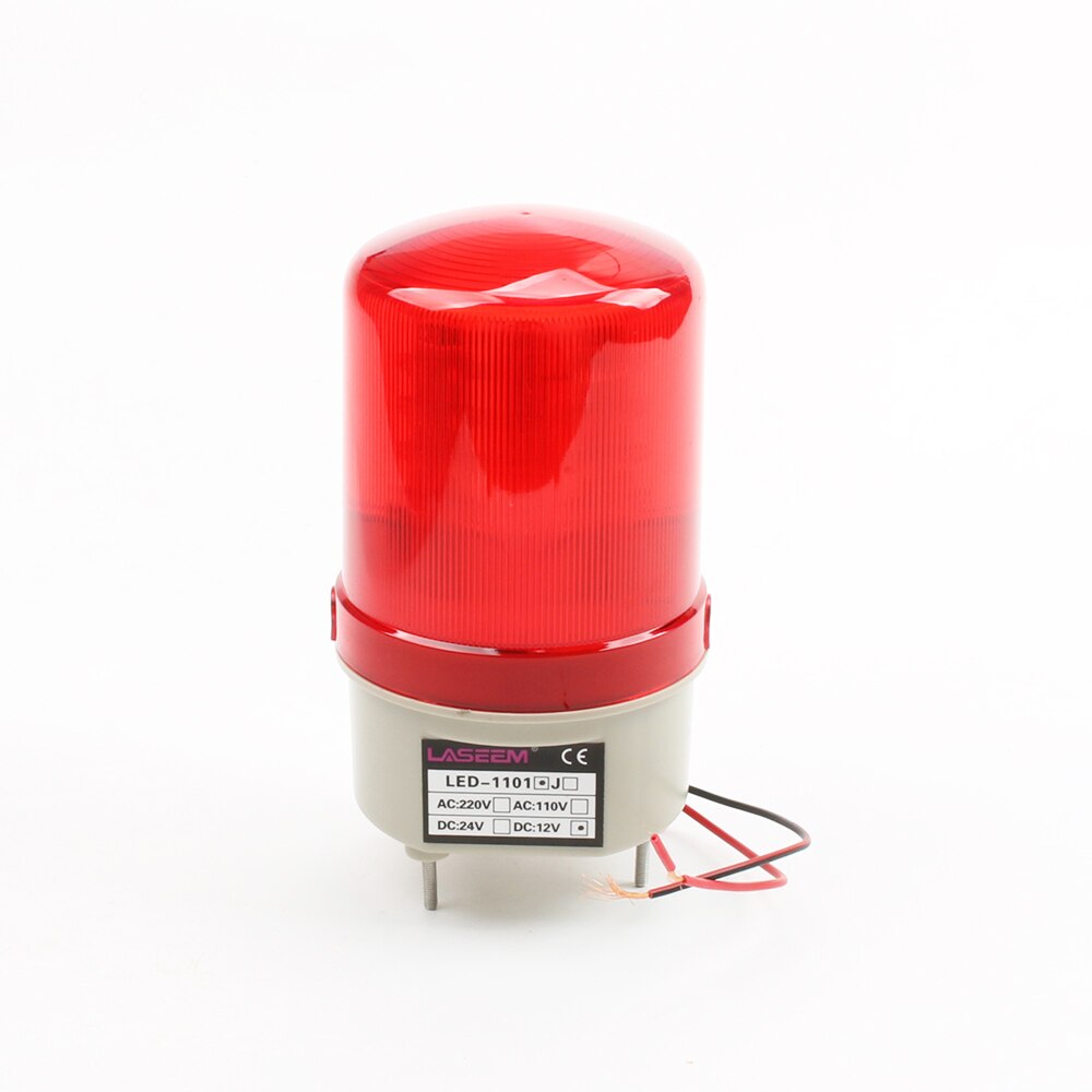 AC 110V 220V 380V LED-1101 Red Yellow Green Blue Warning Light lamp Siren and Rotating Industrial Warning without buzzer