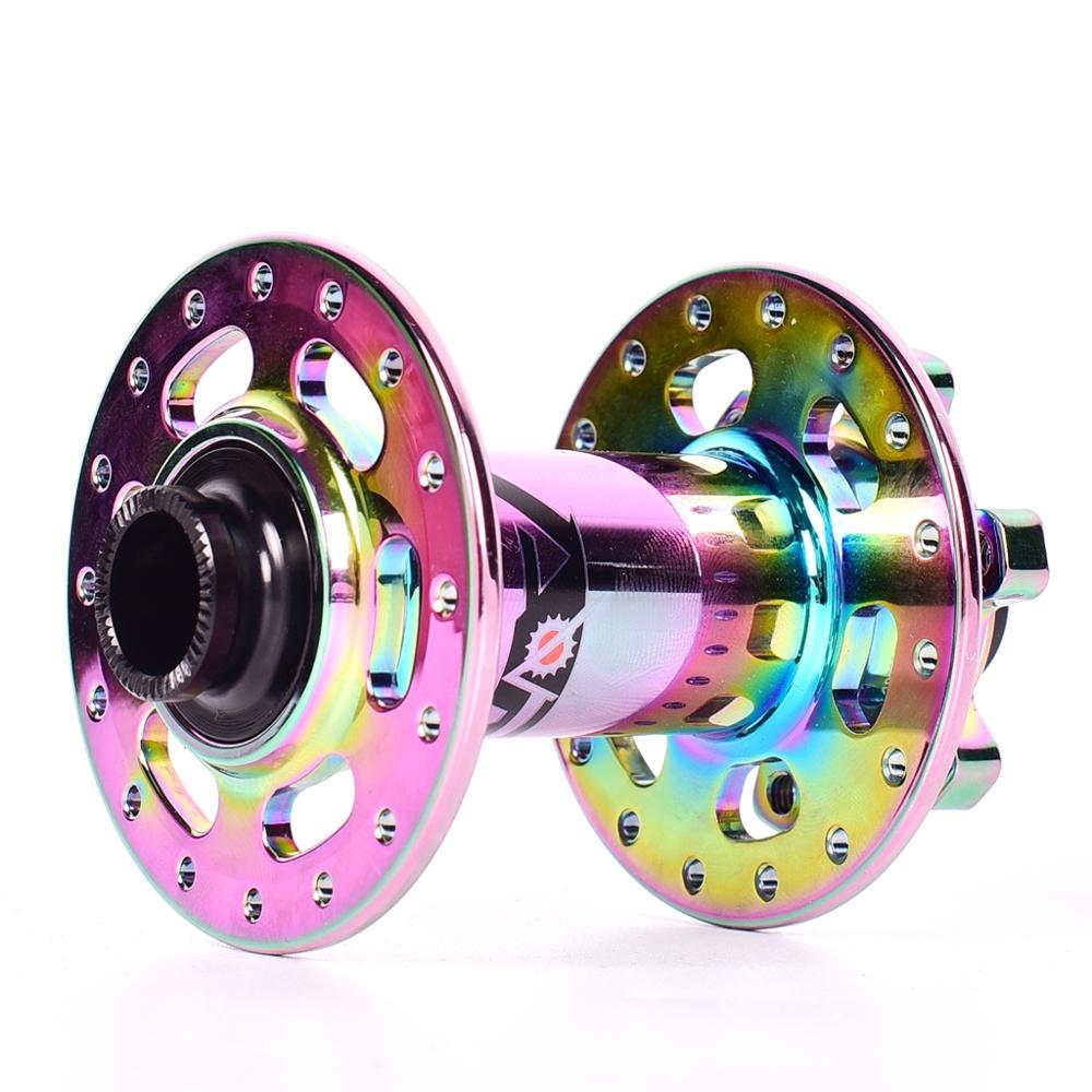 ARC Mountain Bike Hubs Disc Card Brake NBK bearing MTB bicycle hubs 8 9 10 11 Speed 135*10MM 142*12MM 15MM PK 041SB 32 Holes: Front Rainbow 100x15