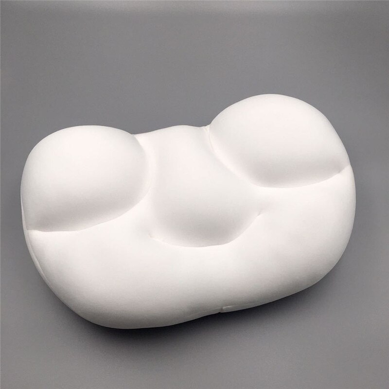 Magic Cozy 3D Deep Sleep Addiction Pillow Micro Airball Washable Cloud Pillow Travel Head Sleeping Positions Support Pillows: white