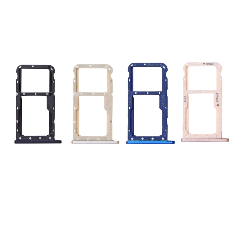 10Pcs Voor Huawei P20 Lite Sim Lade Houder Sim Card Tray Slot Houder Connector Container Vervangende Onderdelen