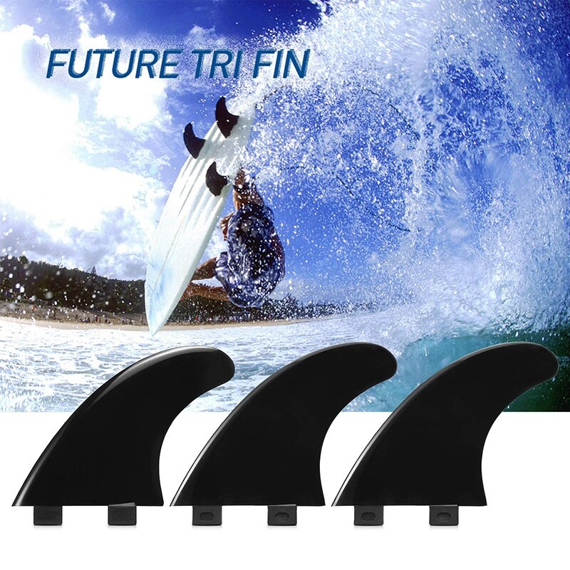 3PCS Surfboard Fins Thrusters G5 Size Surf Board Fins FCS Surf Fins Nylon Surf Fins: Default Title