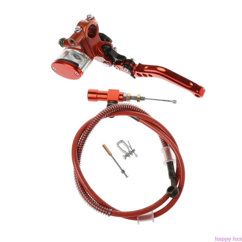 7/8 "22mm Motorrad CNC Hydraulische Kupplung Bausatz Hebel Meister Zylinder betroffen Öl Schlauch 125 ~ 250cc: Orange