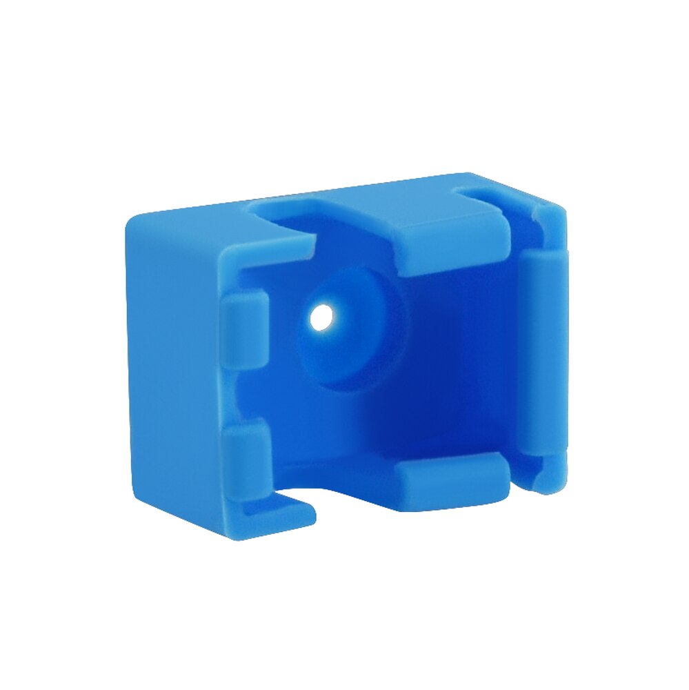 Silicone Case for E3D V6 Heating Block 3D Printer Parts Aluminum Block Silicone Sleeve High Temperature Protection Cover Blue