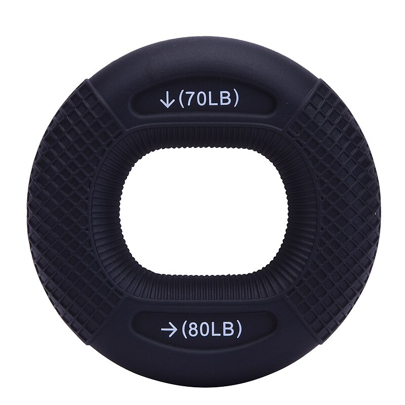 silicone Regolabile mano presa 20-80LB di Presa Anello di Barretta Avambraccio allenatore Carpale espansore muscolo allenamento Palestra per Il fitness: nero