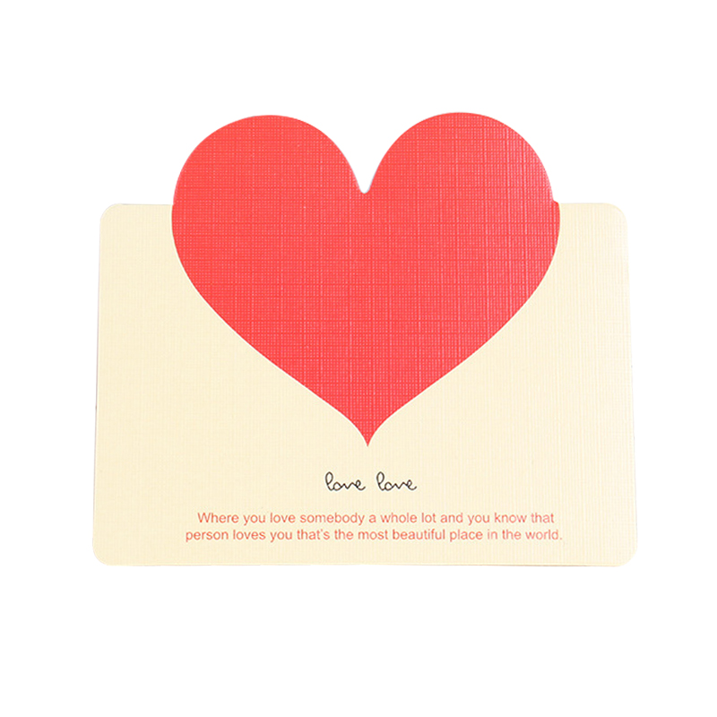 Love Heart Card Birthday Valentine's Day Greeting Heart Message Card Wedding Guest Cards: card5