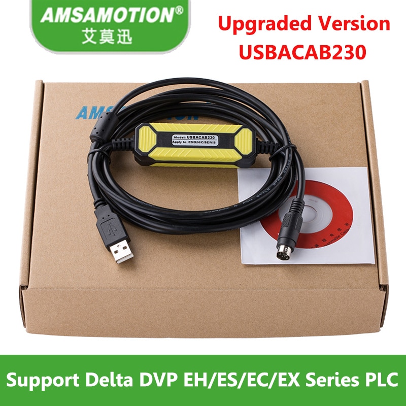 USBACAB230 Delta PLC Programming Cable USB TO RS232 Adapter For USB-DVP ES EX EH EC SE SV SS Series Cable