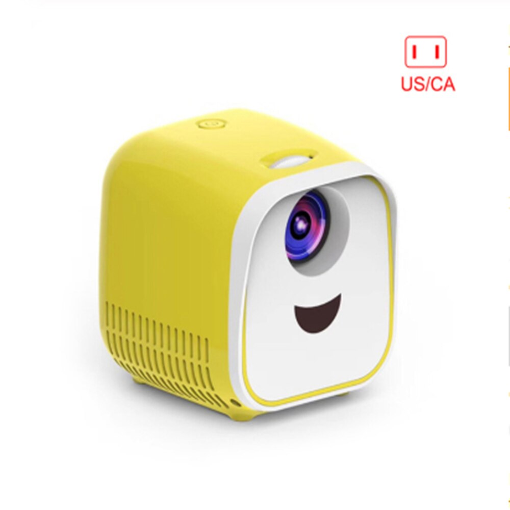 Tiny Draagbare L1 Projector Ondersteunt 1080P Full Hd Movie Afspelen 1000 Lumens Home Entertainment Theater Thuis Draagbare: Yellow US Plug