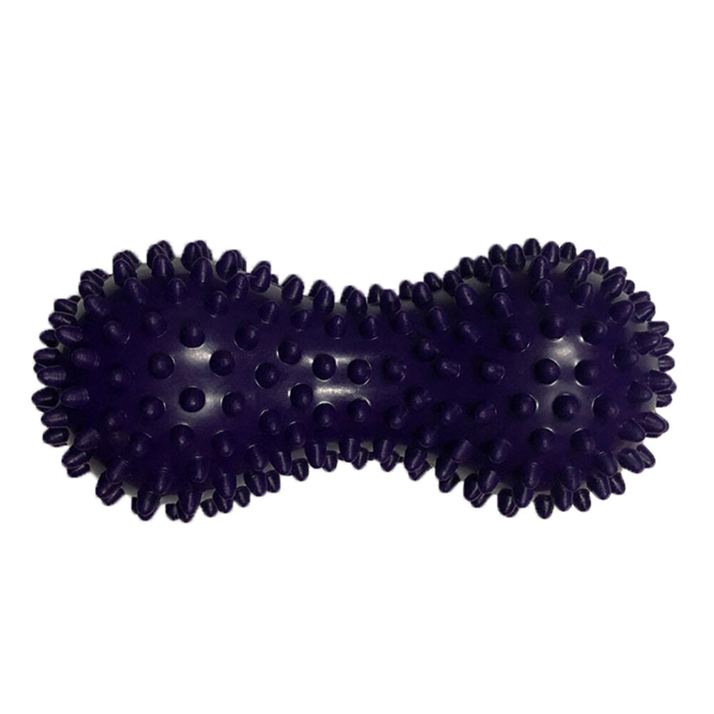 1Pc Pinda Vorm Massage Yoga Fitness Bal Verlichten Body Stress Pvc Voet Spiky Muscle Massager Bal Voet Massage Bal: Paars