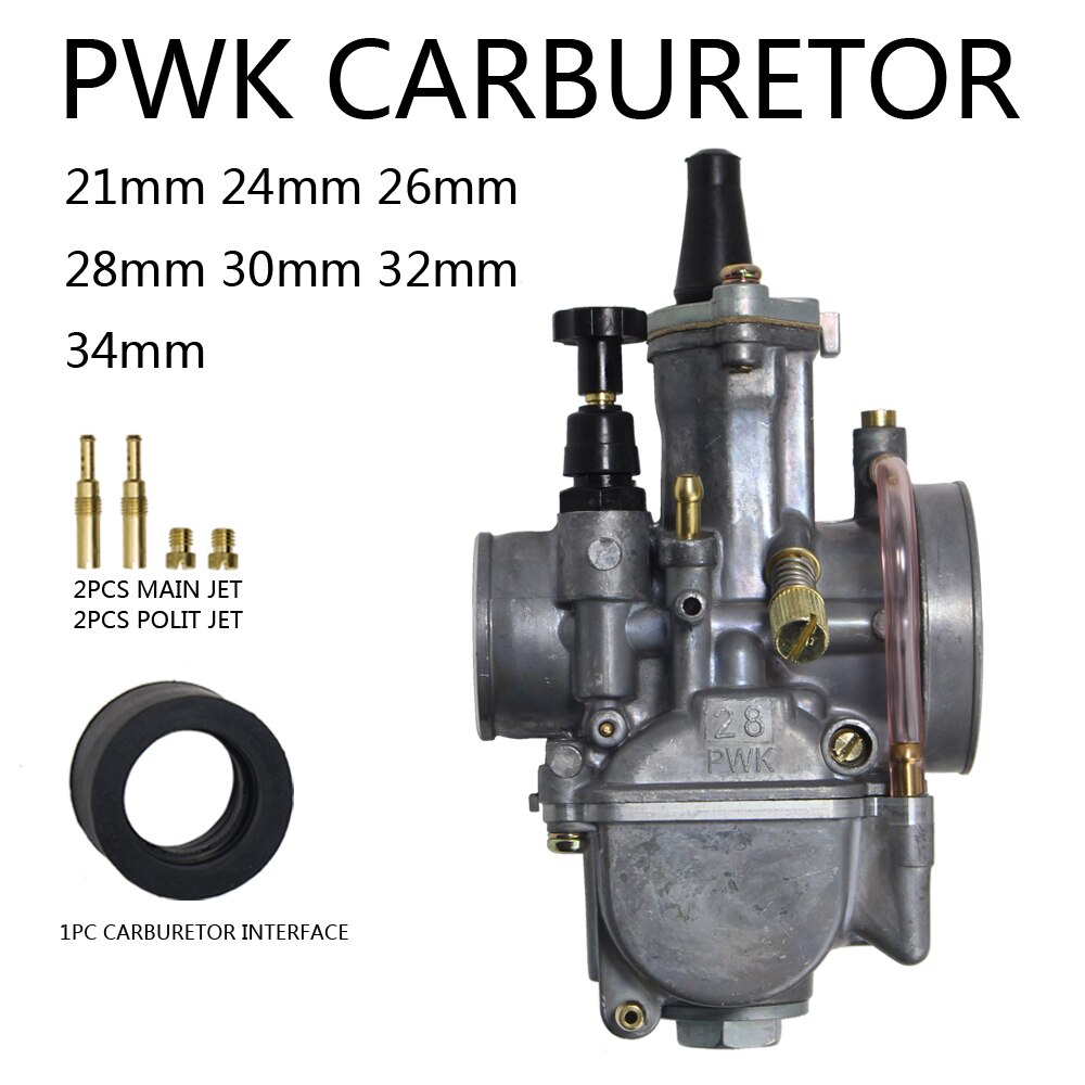 MAIKELONG Motorrad für Keihin Koso Pwk Vergaser Carburador 21 24 26 28 30 32 34 Mm mit Energie Jet passen auf Rennen Motor-