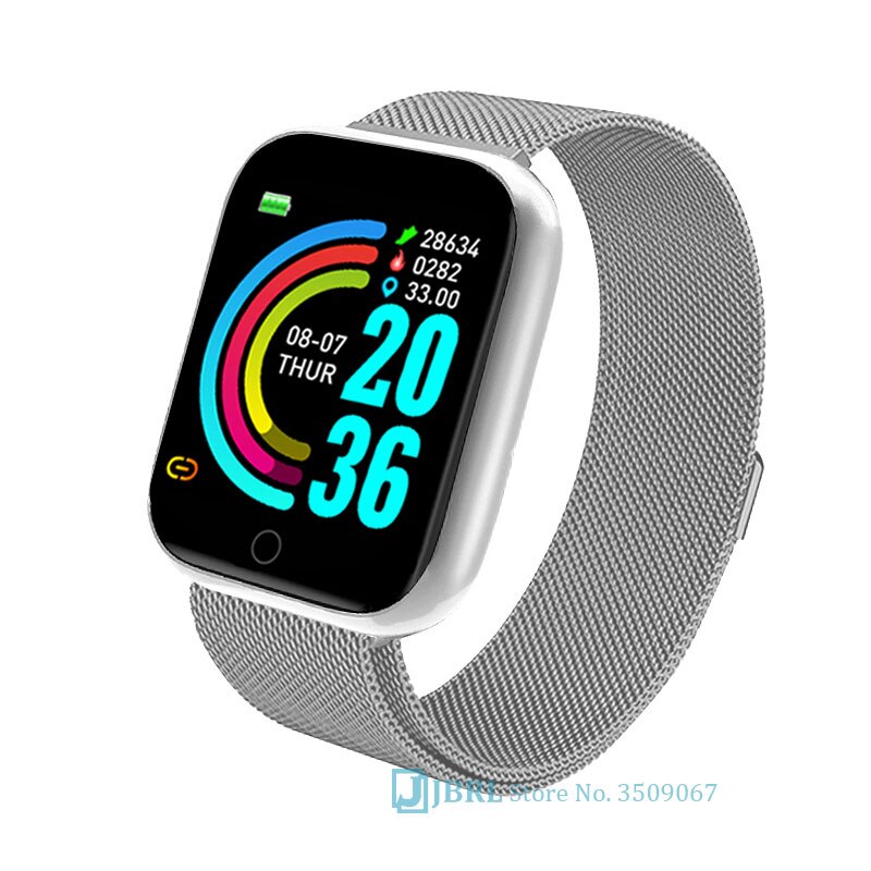 Più nuovo Smart Band Donne Degli Uomini Smartwatch Bluetooth Delle Signore di Fitness Del Braccialetto Del Mens Impermeabile Android IOS Phone Sport di Frequenza Cardiaca: steel silver