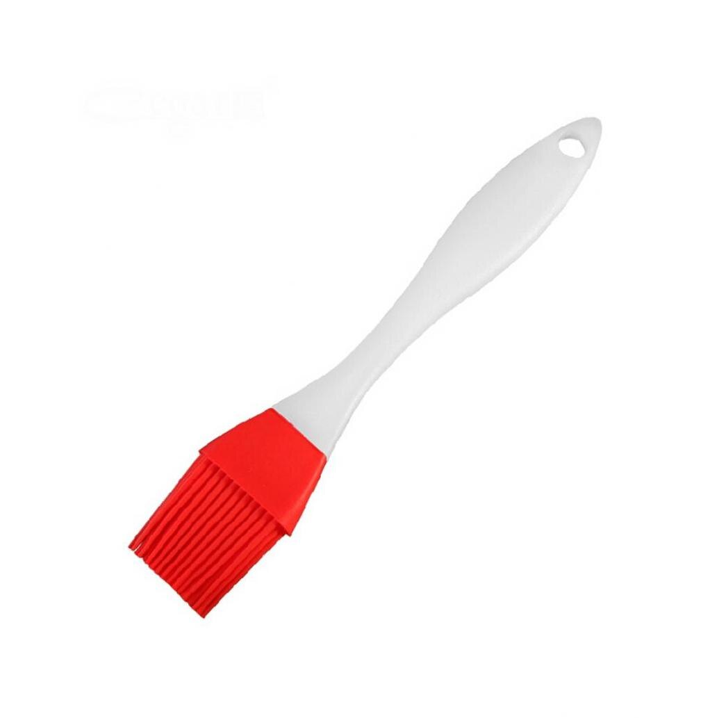 Cuisine Silicone badigeonner pâtisserie & BBQ brosse ensemble-Flexible, Durable brosse & cristal poignée rouge