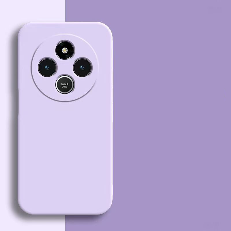 Hülle für xiaomi redmi 14c, 4g quadratische liquid silikon-handyhülle für xiaomi 14c 14r: Bauchmuskeln / Lila