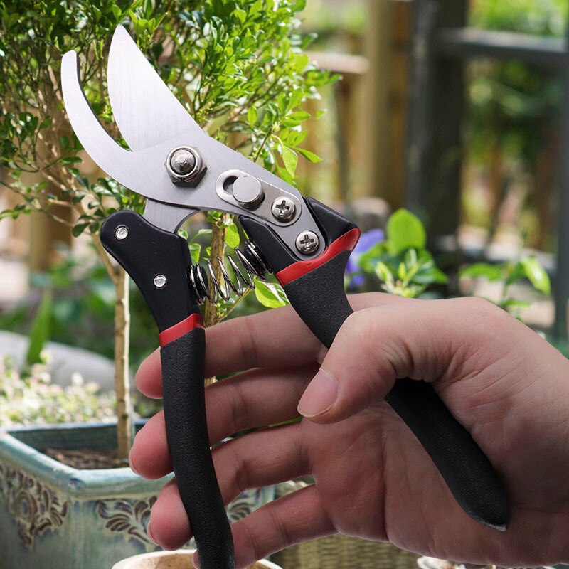 Garden Hand Pruner With SK5 Steel Blades Pruning Shear Garden Cutting Tools For Tree Trimmers Orchard Shears