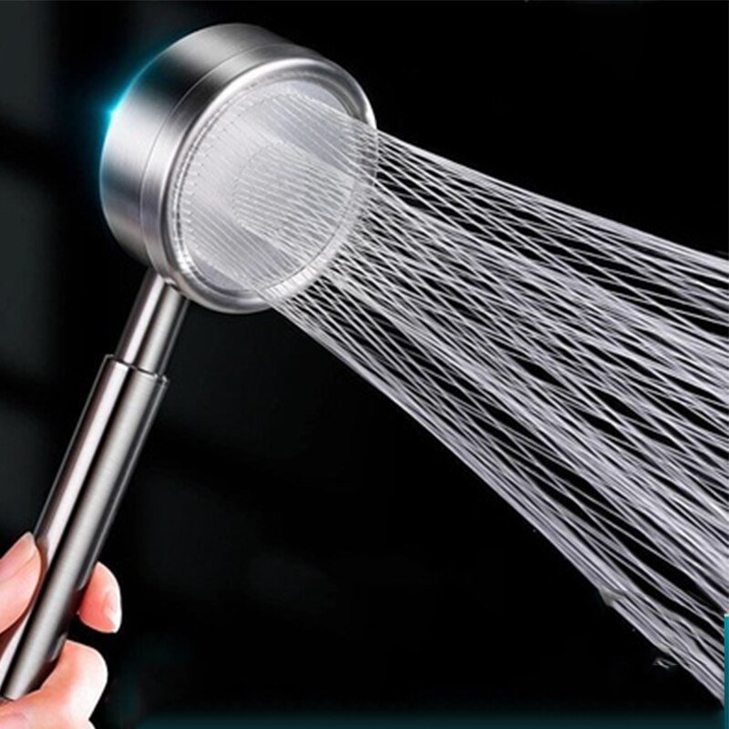 Shower Head 304 Stainless Steel Handheld Shower Wall Mounted Pressure for Bathroom Water Saving Rainfall Shower