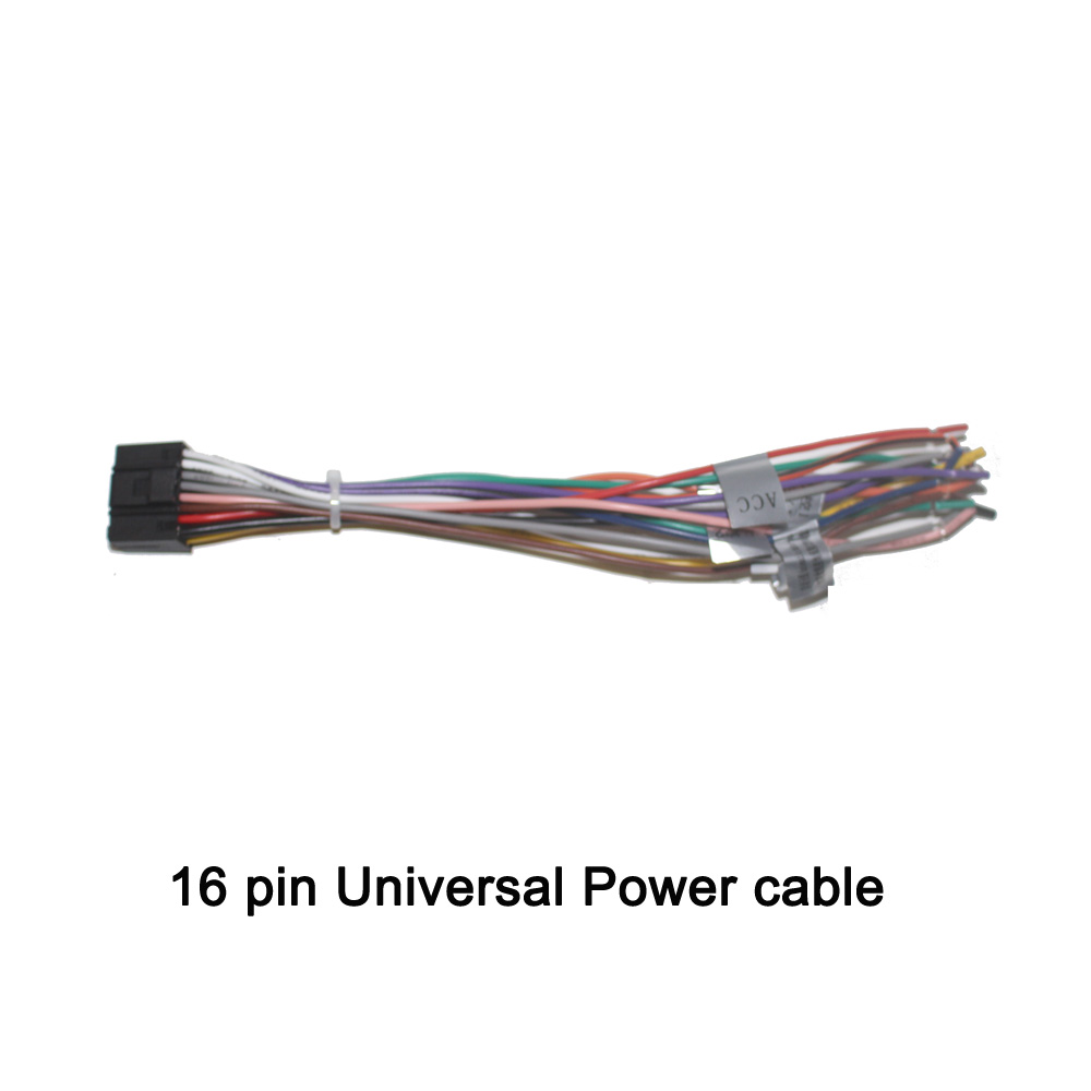 20 P enchufe Radio estéreo para coche salida RCA arnés de cables auxiliar adaptador de conector de cableado cable subwoofer ranura para tarjeta SIM 4G cable de radio para coche: Rojo