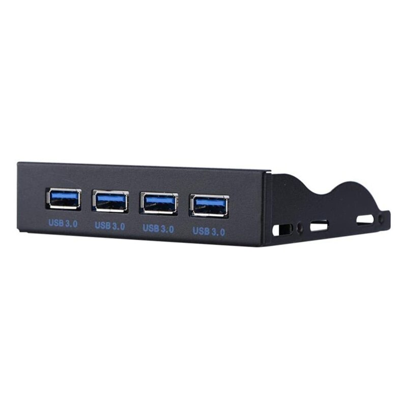 USB3.0 Floppy Front Panel 4-Port Front Panel for 3.5inch Floppy Bay 19 Pin to 4 Ports USB3.0 HUB Expansion Card