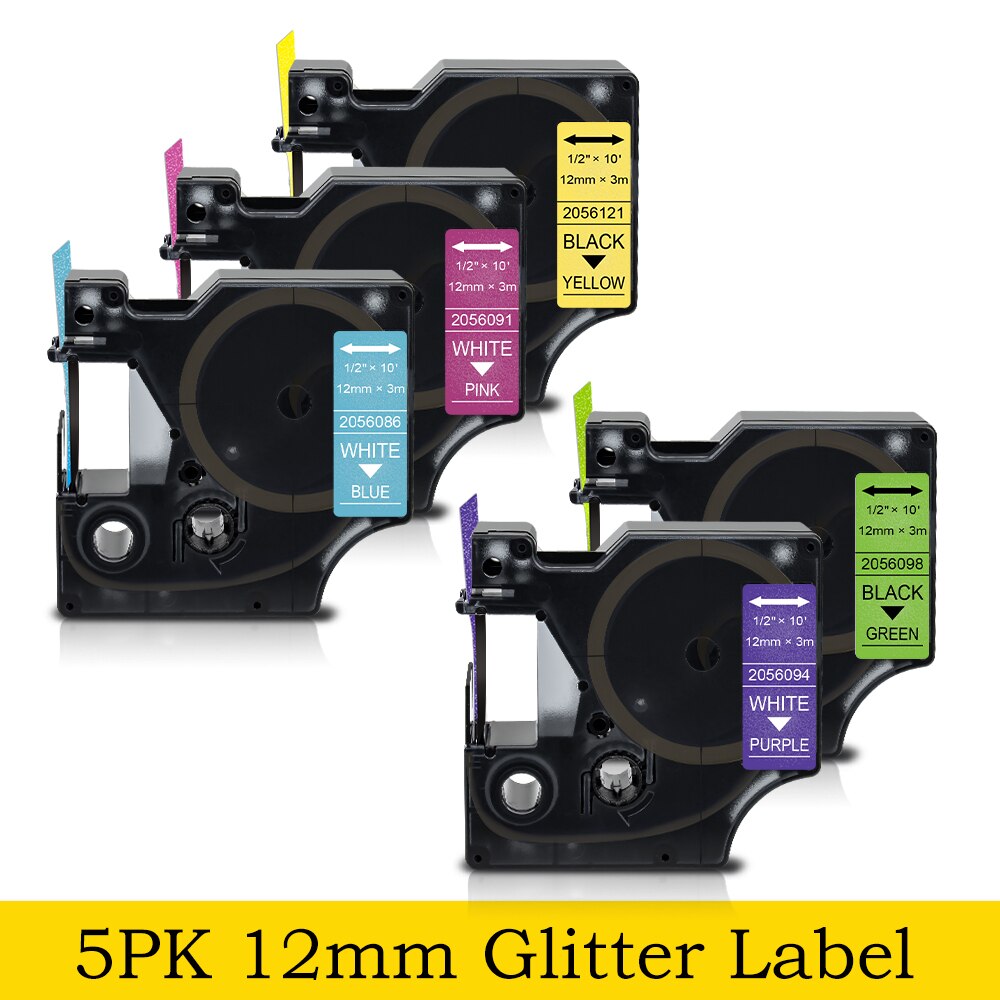 Hard Case Voor Dymo Labelmanager 160 280 Colorpop Label Printer Eva Doos Dragen Beschermende Case Tas Voor Dymo D1 45013 label Tape: 5 Color Set 2