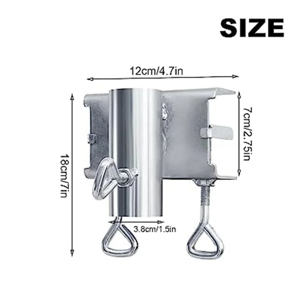 1pc Innenhof Sonnenschirm halter Hoch leistungs schirm klemme Metalls chirmst änder für Außen geländer Schirmst änder
