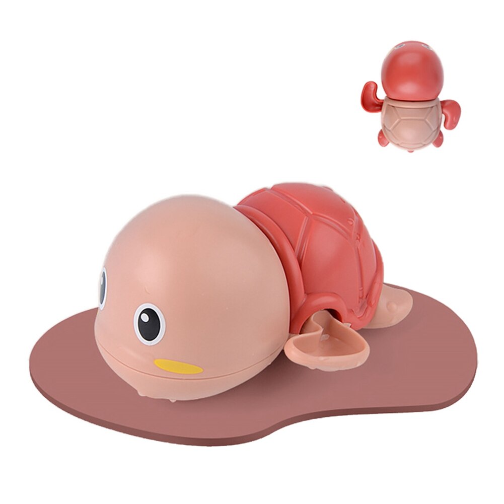 Baby Beach Bathing Toys Kids Cute tortoise Clockwork Swimming Bathroom Sprinkling Shower Swimming Water Toys Kids: Red