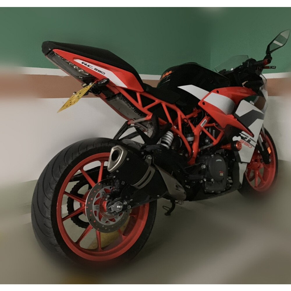 Duke 250 390 Rc 390 Duke390 Rc390 de , 8 17 de la motocicleta ajustable soporte para matrícula montaje de cola trasera Bracke