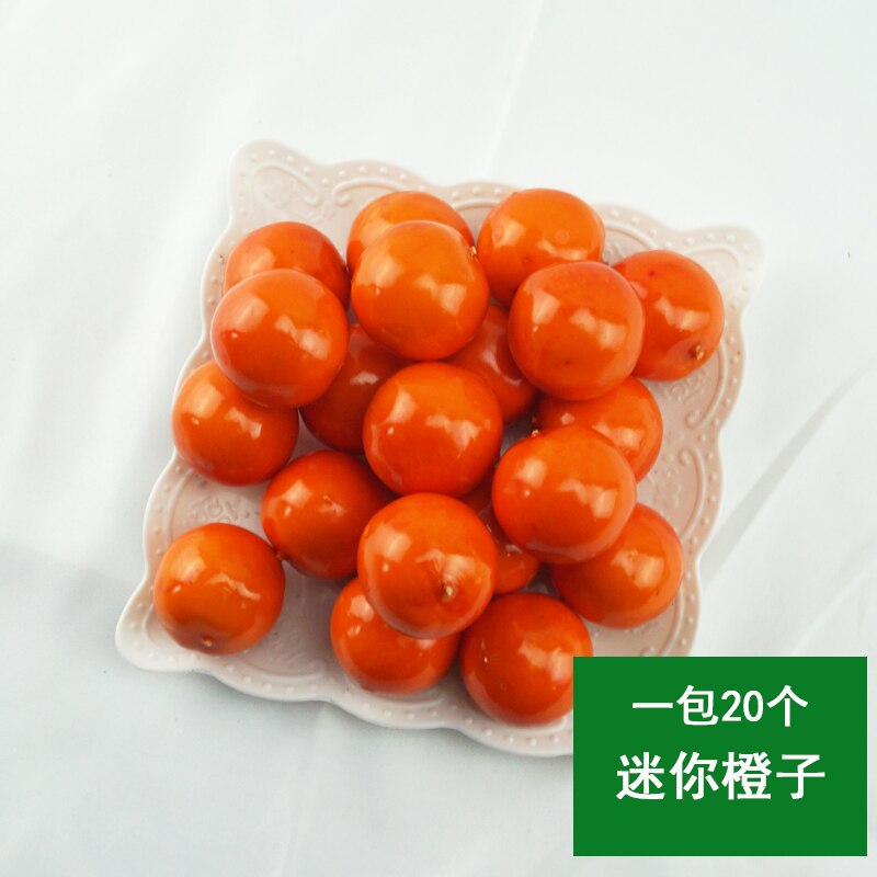 20 Stks/partij Simulatie Vruchten Mini Fruit Groenten Modellen School Diy Handgemaakte Rekwisieten Kleuterschool Aids Home Decoratie: Mini chengzi