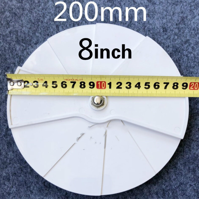 ABS plastic regulating valve round regulating valve od150-300mm for air vent outlet Air Vent Ducting Ventilation Exhaust Outlet