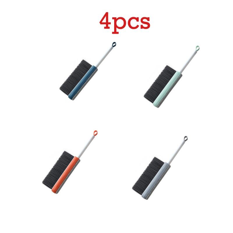 Cepillo de limpieza para cama, brocha para polvos de cama retráctil, cerdas suaves, palo de barrido para sofá, rodillo para el pelo: 4pcs