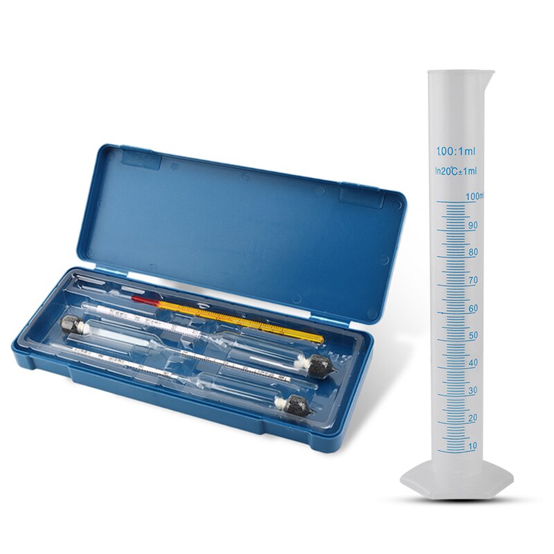 Alcohol Meter,Home Brewing Alcohol Concentration Meters Alcohol Content Measuring Device, Hydrometer Vinometer Thermometer Vodka: type 2