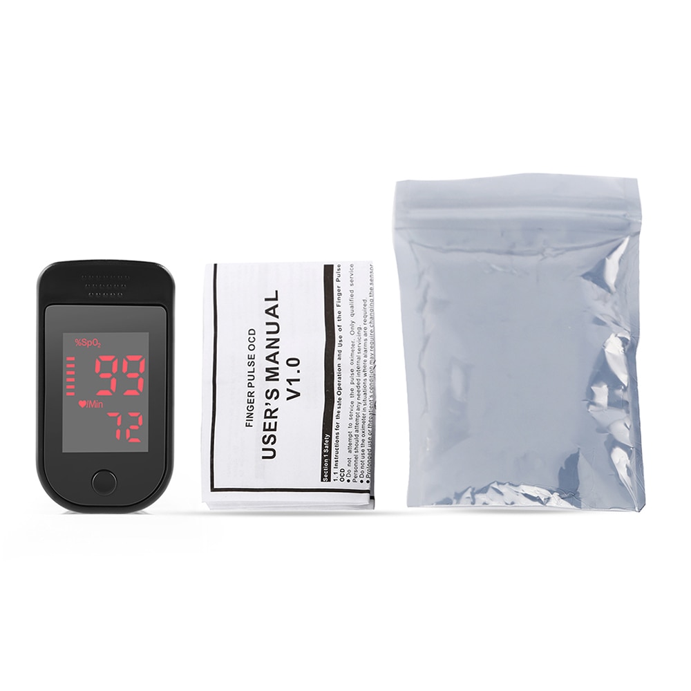 Digitale vingertop pulsoximeter led-oximeter bloedzuurstofmeter hartslagmeter spo 2 gezondheidsmonitoren draagbare oximeter