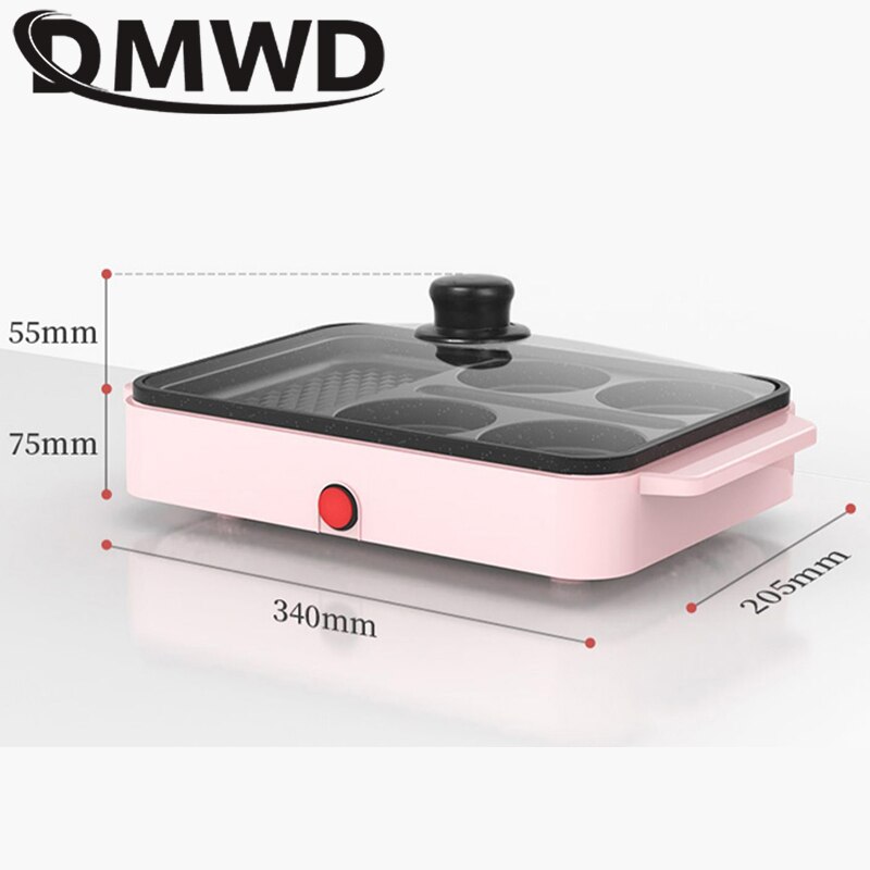 Electric Eggs Hamburger Baking Machine Griddle Red Beans Cake Pie Crepe Maker MINI Breakfast Pancake Omelette Egg Frying Pan EU