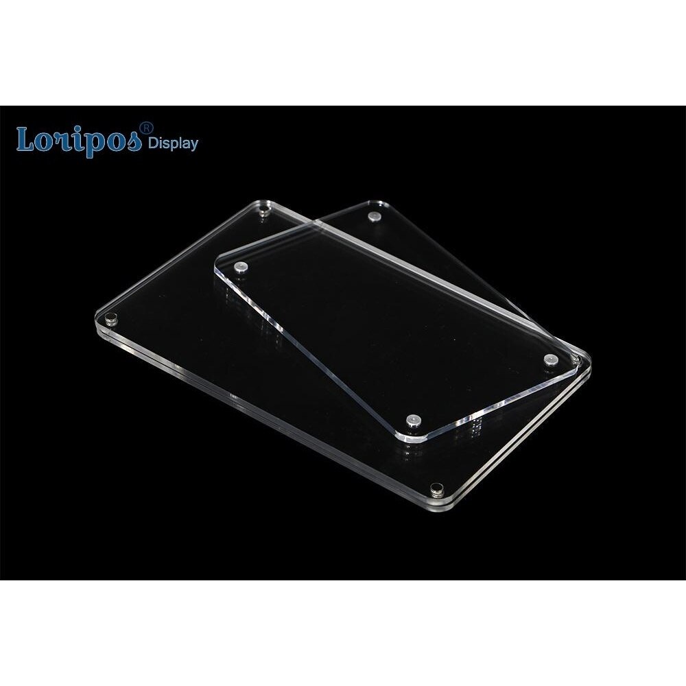 Acrylic Transparent Photo Frame Rectangle Magnet Picture Frame Frames For Home Decor Birthday Supply