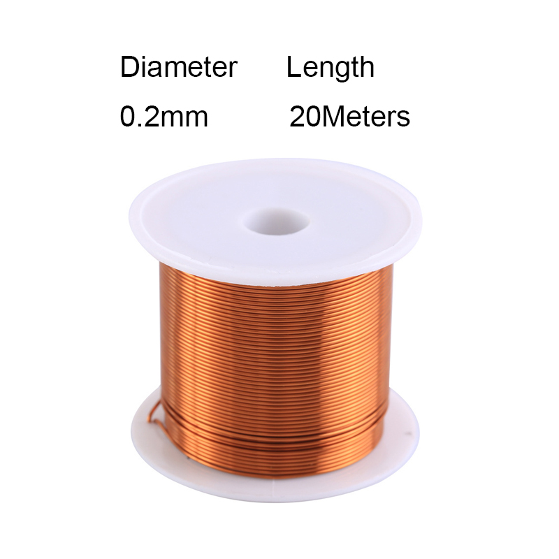 Cable de cobre de 0,06mm, 0,08mm, 0,1mm, 0,15mm, 0,2mm, 0,25mm, 0,3mm-0,65mm, Cable magnético, bobina de alambre de bobinado de cobre esmaltado: Verde