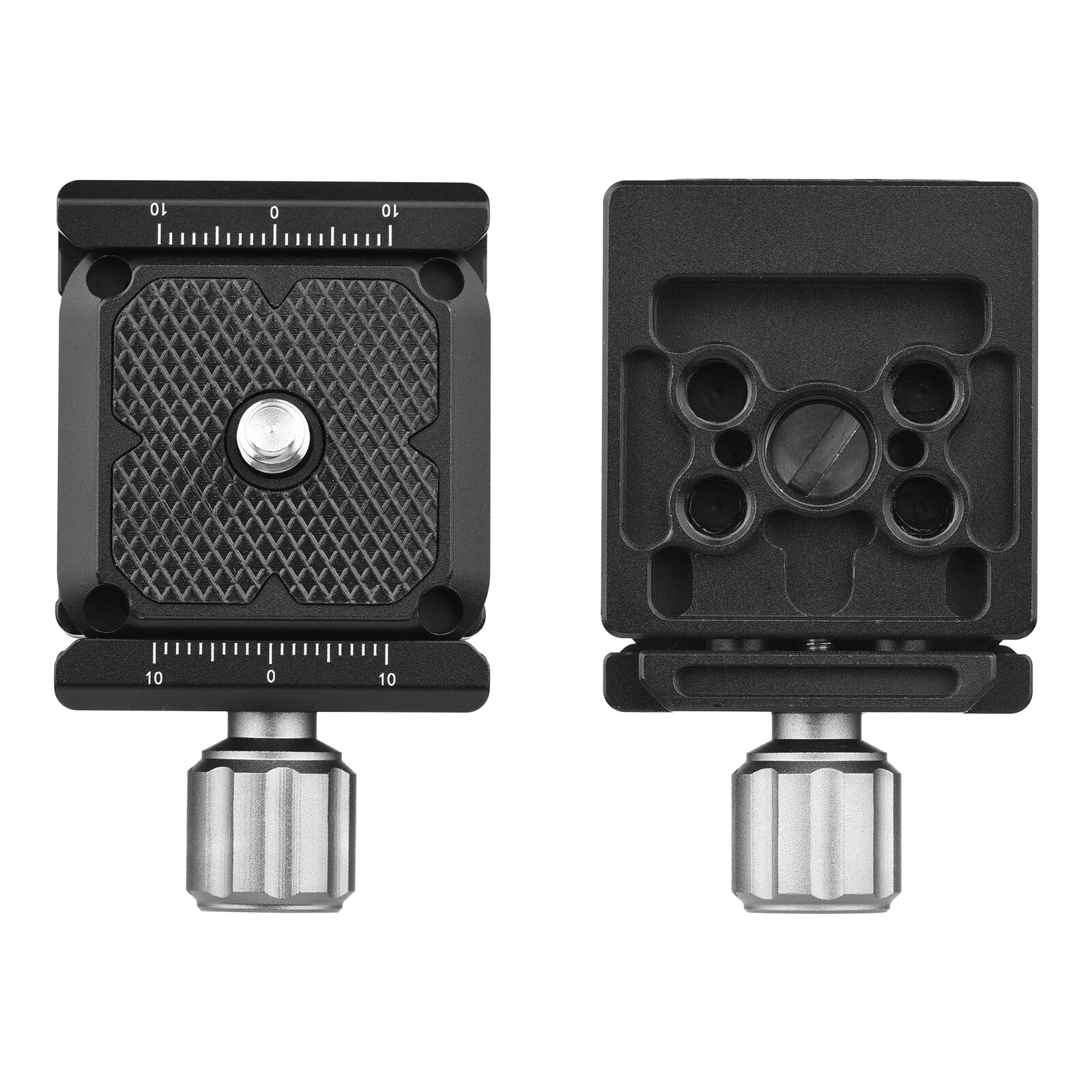 Quick Release Plate Clamp Adapter QR Plate 1/4"Screw Connector Bubble Levels for Bottom 1/4"&amp; 3/8"Screw Hole for Tripod Monopod