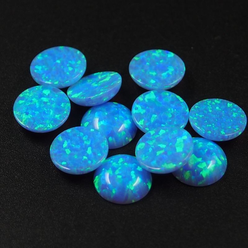 Blue Opal cabochon Kralen steen Opaal 6mm cabochon voor ring maken