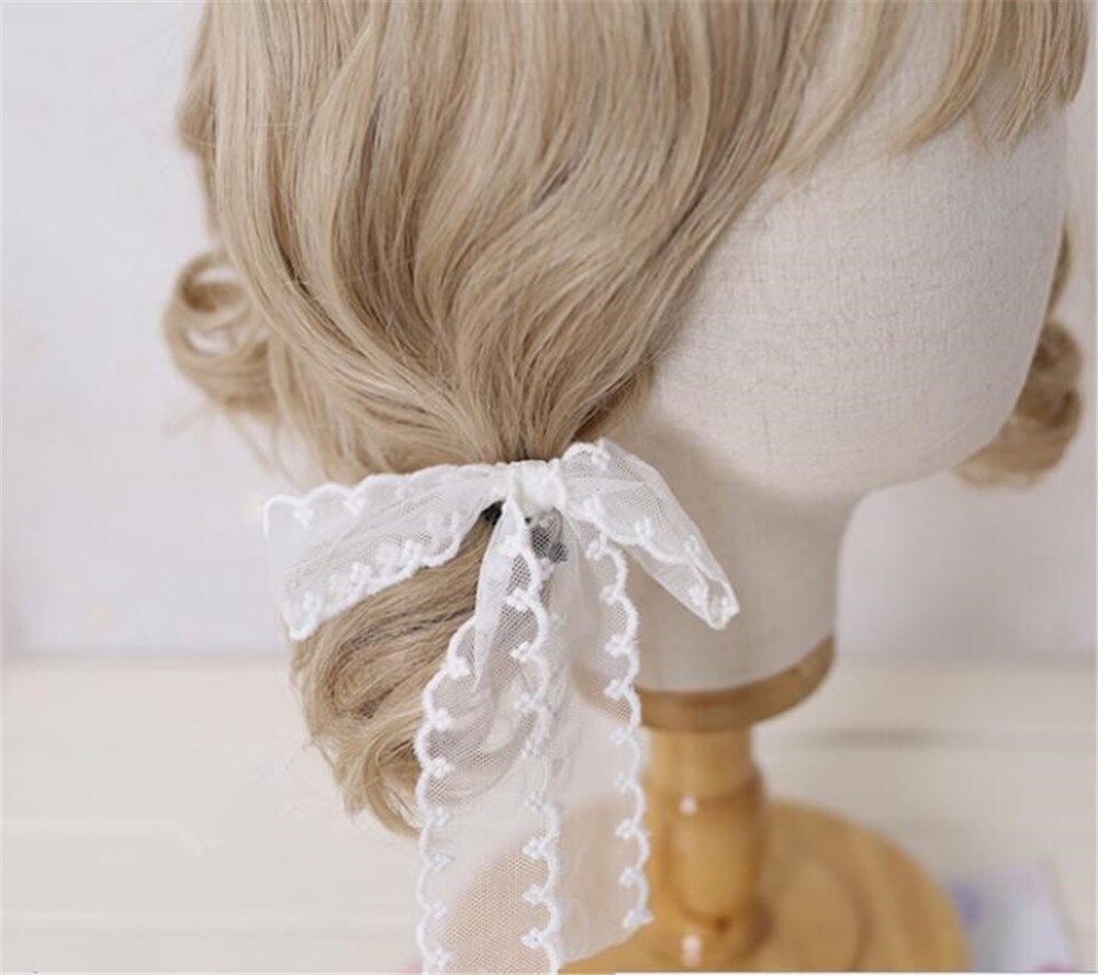 Sweet Lolita Girl – épingle à cheveux en dentelle blanche, fait à la main, accessoires pour cheveux D283