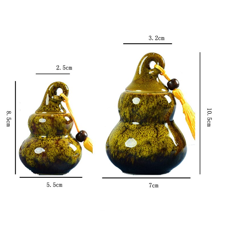 Kitchenace keramik kinesisk teholder bærbar tedåsebeholder teopbevaringsgadgets og værktøj pæreformet tebladsopbevaringsgadget