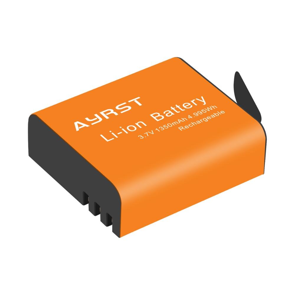 4 pièces 1350mAh PG1050 SJ4000 PG900 batterie + chargeur Double USB Pour SJCAM SJ5000 SJ6000 SJ8000 M10 EKEN 4K H8 H9 GIT-LB101 batteries