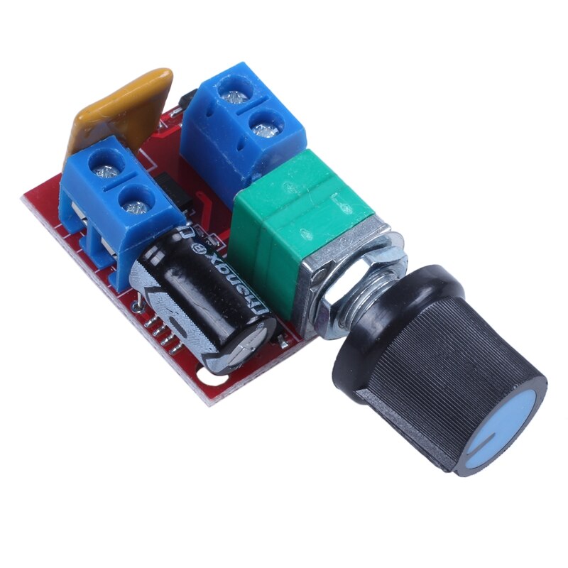 Mini DC Motor PWM Speed Controller 3V 6V 12V 24V 35VDC 90W 5a DC Motor Speed Control Switch LED Dimmer: Default Title