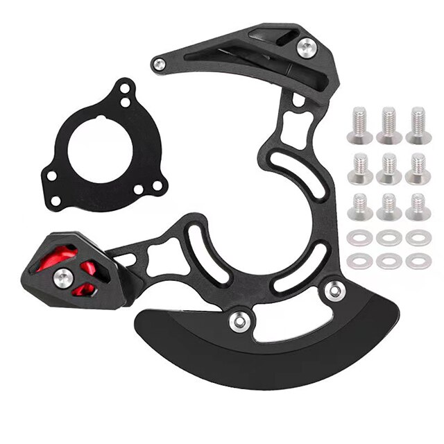 Chain Guides Mountain Bike Single Disc Sprocket Chain Guide DH Soft Tail Chain Guard Ultralight Chain Guide 32T-38T Frame Guard: Default Title