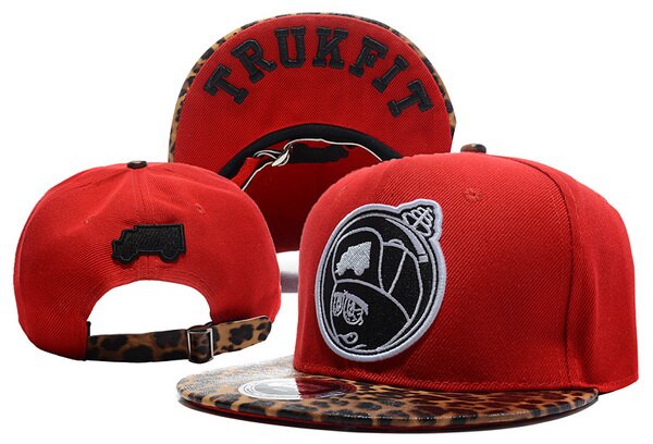 Trukfit-gorros con cierre trasero para hombre y mujer, Gorras deportivas ajustables para baloncesto, Gorras con cinta trasera, novedad de ,: Rojo