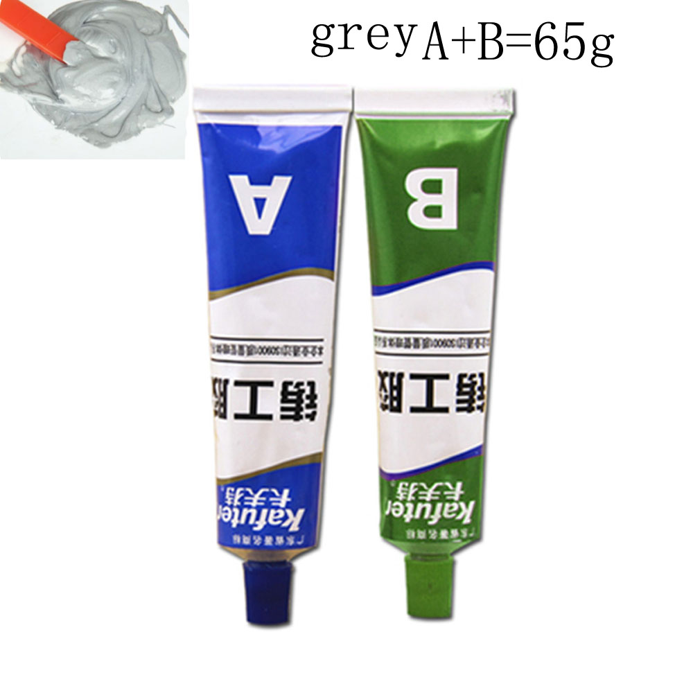 The 100/65g Industrial Repair Paste Glue Heat Resistance Cold Weld Metal Repair Paste A&amp;B Adhesive Gel Casting Agent Tools: Ordinary 65g