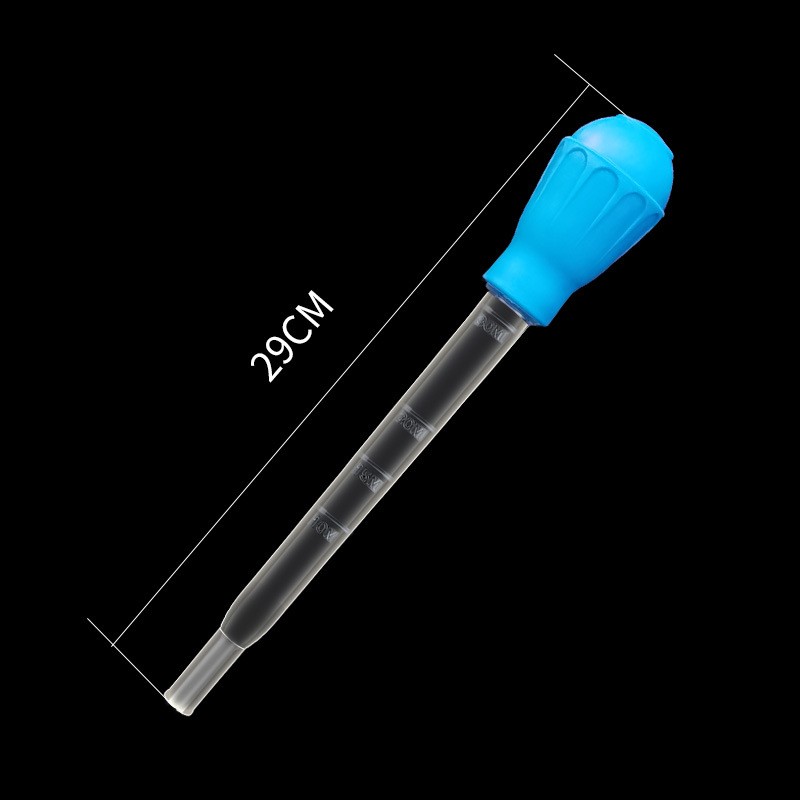 Alargar pipetas, sifón para acuario, aspiradora para pecera, herramienta de limpieza Simple para cambiador de agua de acuario: Verde