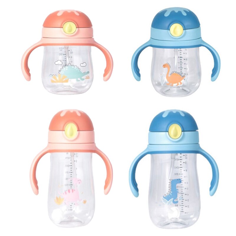 Babyfles waterbeker brede kaliber multifunctionele drinkmelk en drinkwater dubbele fles