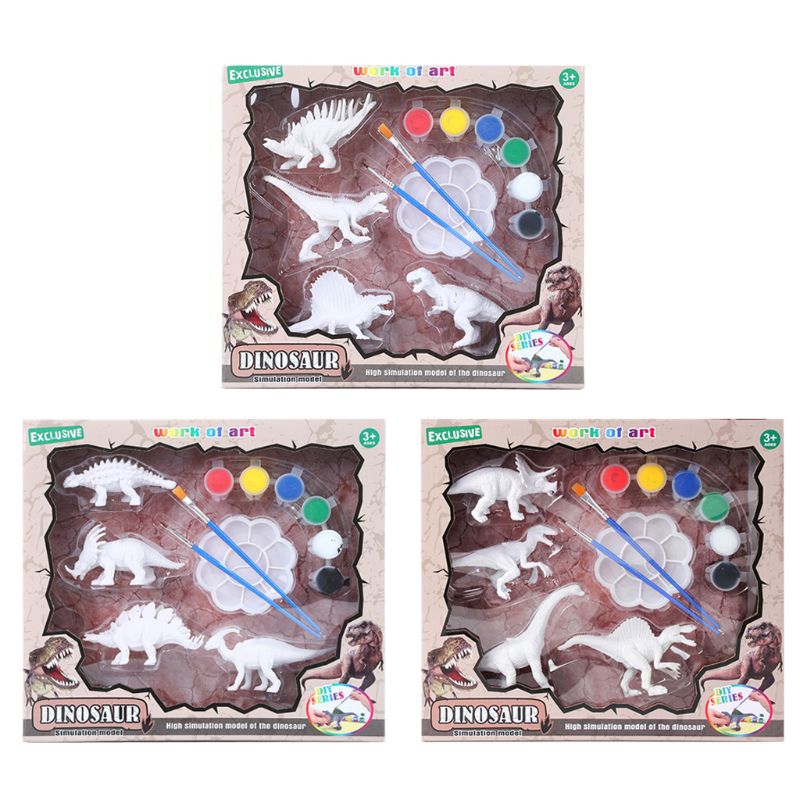 Shop. Schilderen Dinosaurussen Arts Crafts Versier Je Eigen Dinosaurus Beeldjes Kit Kids Speelgoed