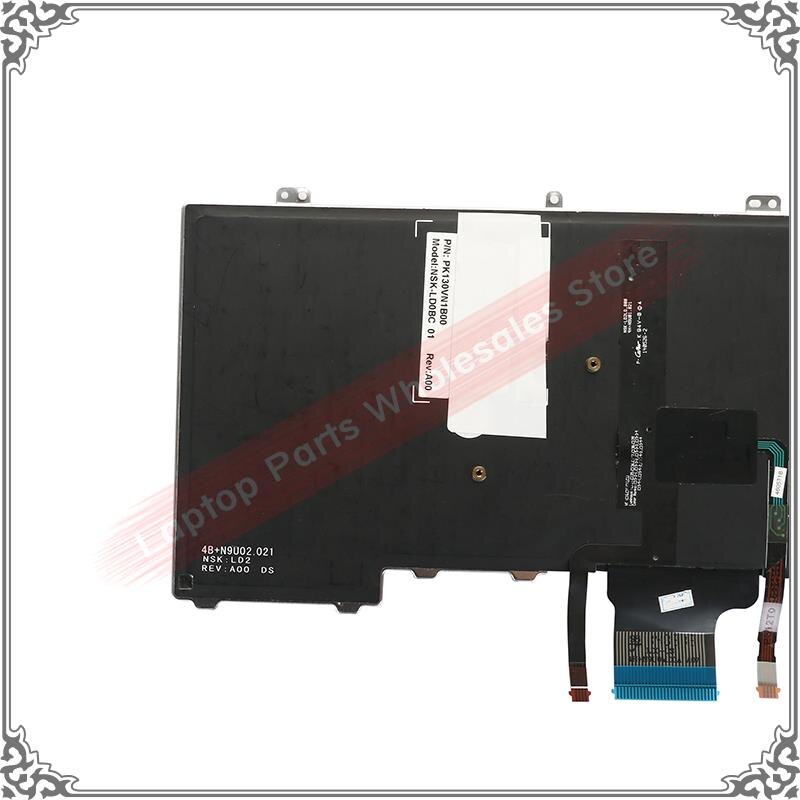 US Keyboard For DELL Latitude 12 7000 E7440 E7420 E7240 E7420D Laptop Keyboard English with backlight Pointing Stick black