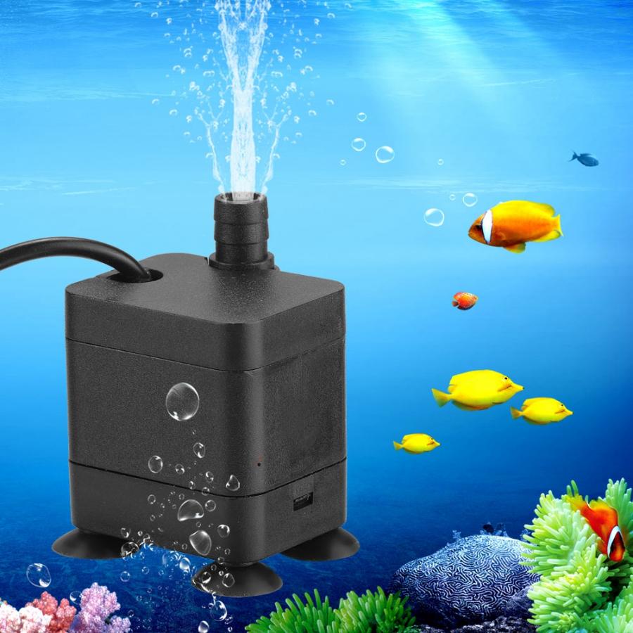 Mini Aquarium Water Pomp Ultra-Stille Dompelpomp Visvijver Aquarium Waterpomp Fontein Fontein Pomp Filter