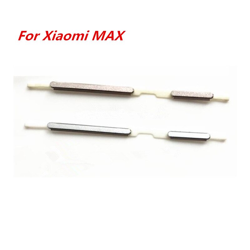 Gold/Silver Side Power Volume Key Buttons for Xiaomi MAX Housing Case Keyboard Replacement Part