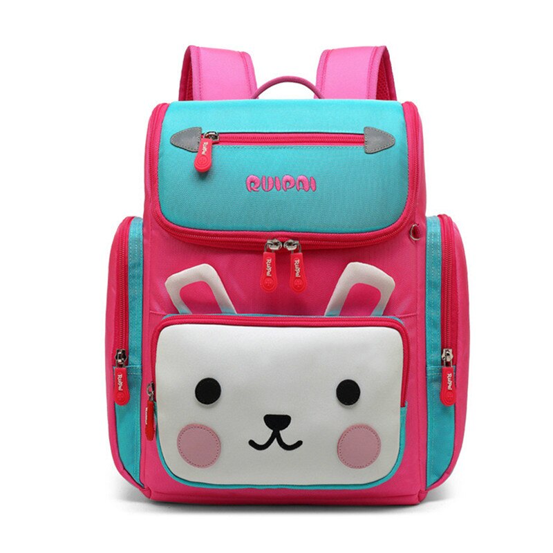 Children's Backpack Kids Cartoon School Bags For Boys Waterproof School Backpack For Girls Orthopedic Schoolbag Mochila Escolar: rose red big